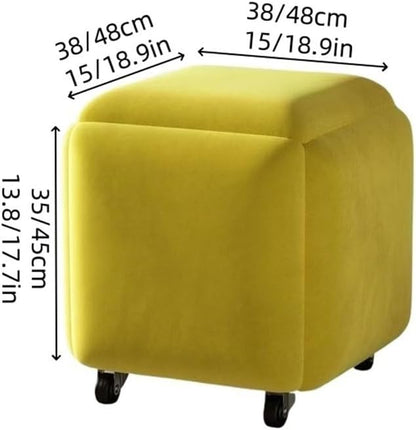 Nesting Ottomans 🪑 – Stackable Flannel Storage & Seating