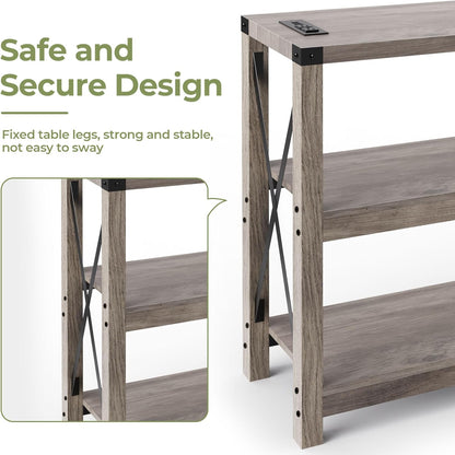 Entryway Console Table 🛋️ – Modern X-Shaped Design