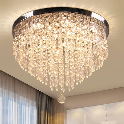 Crystal Chandelier ✨ – Elegant Ceiling Lighting for Living Room