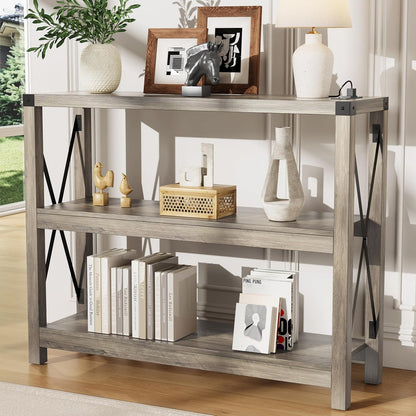 Entryway Console Table 🛋️ – Modern X-Shaped Design